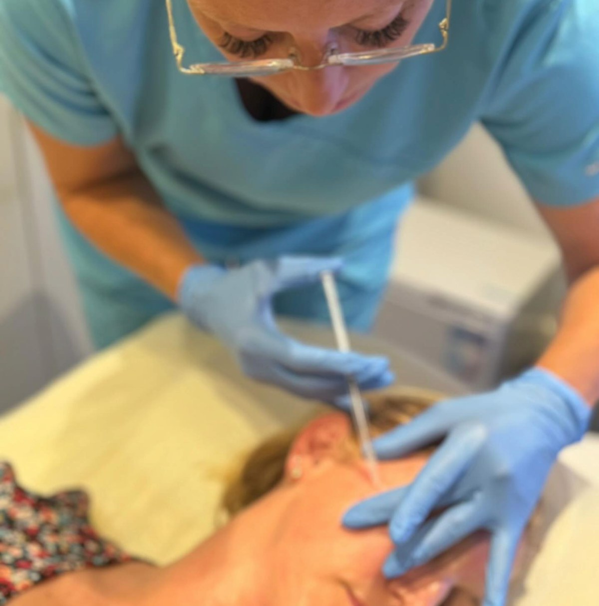 LED facial treatment at Bespoke Skin